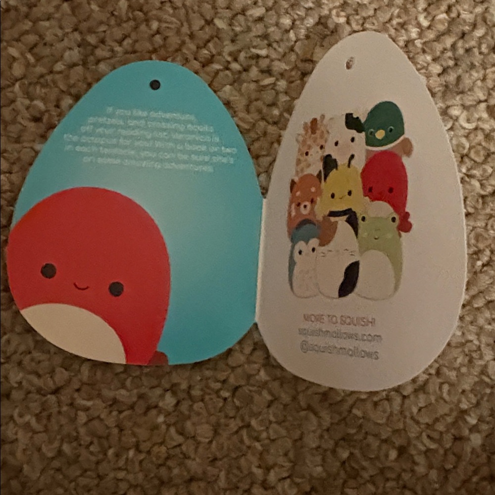 Cute Red Octopus Plush Toy - Picture 5 of 6